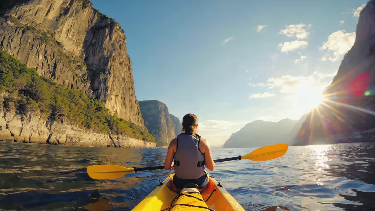 Kayaking Adventure in a Norwegian Fjord