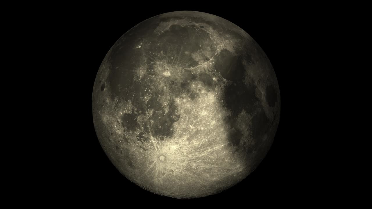 luna cubierta y descubierta por una sombra redonda (4k uhd)