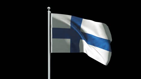 finland flag animation background 4k