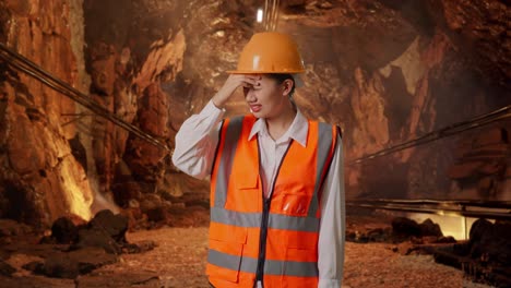 stressed miner