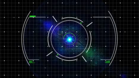 Animation of sight on black background
