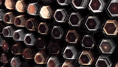 abstract hexagonal technological pattern