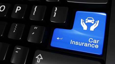 car insurance button on a keyboard