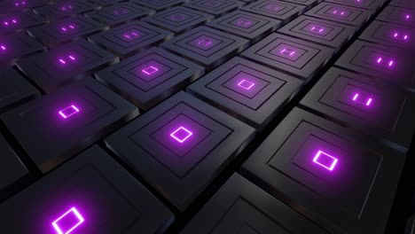 abstract purple neon glowing boxes background