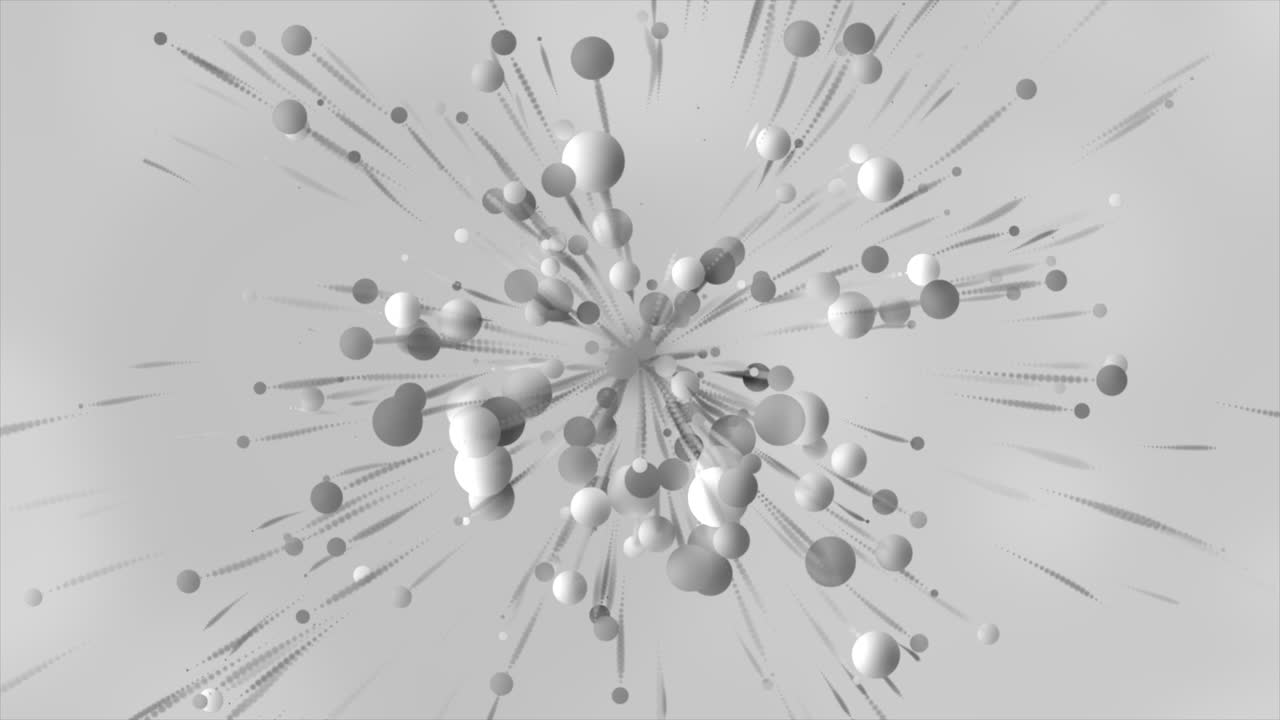 원과 선의 추상적인 폭발