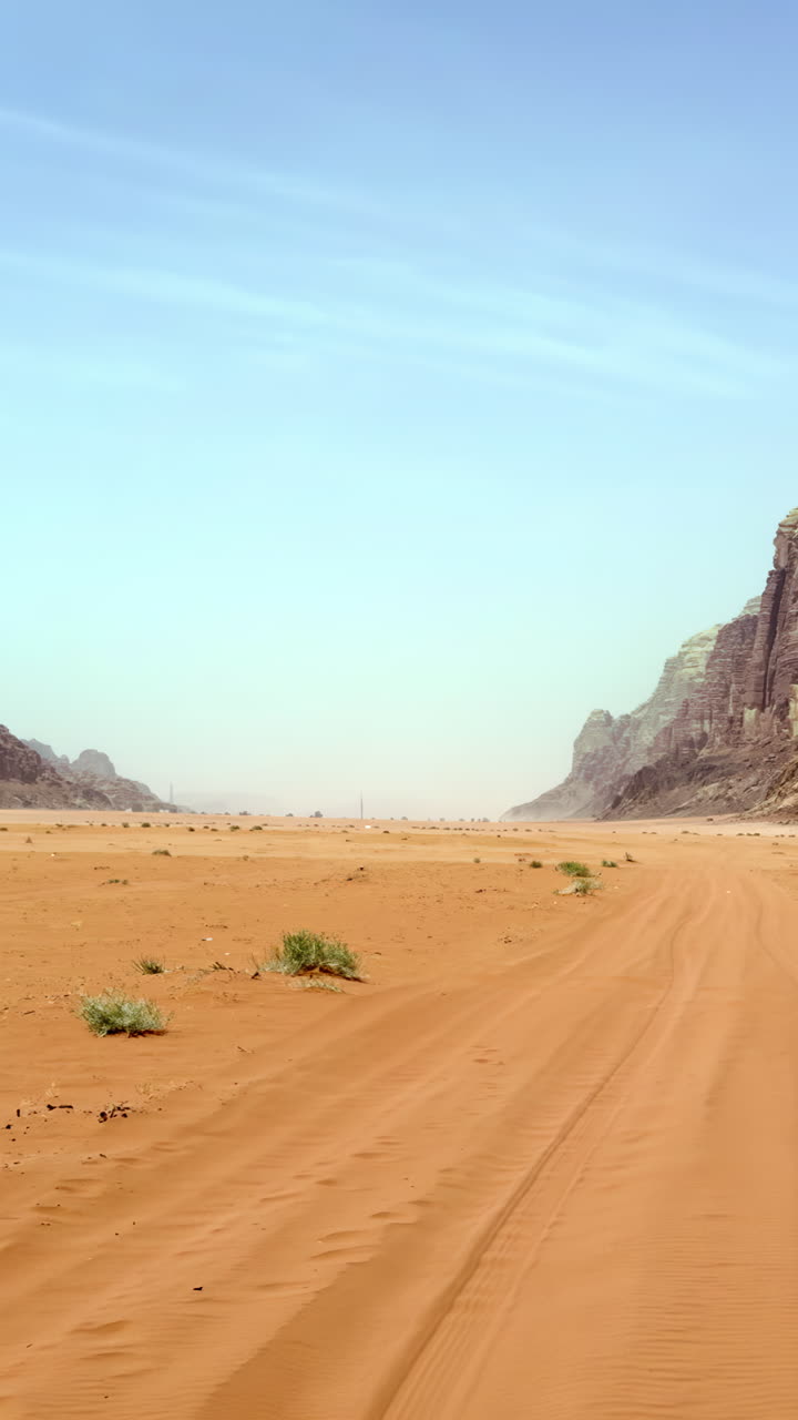 Paesaggio desertico a Wadi Rum, Giordania