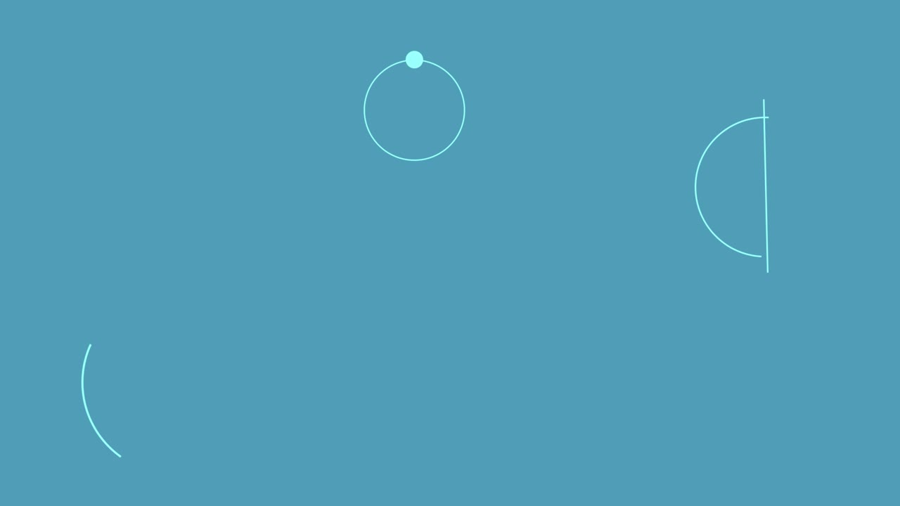 Modern Flat Motion shapes Background Animation, seamless loop