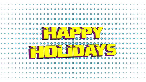 Happy-Holidays-with-blue-dots-pattern
