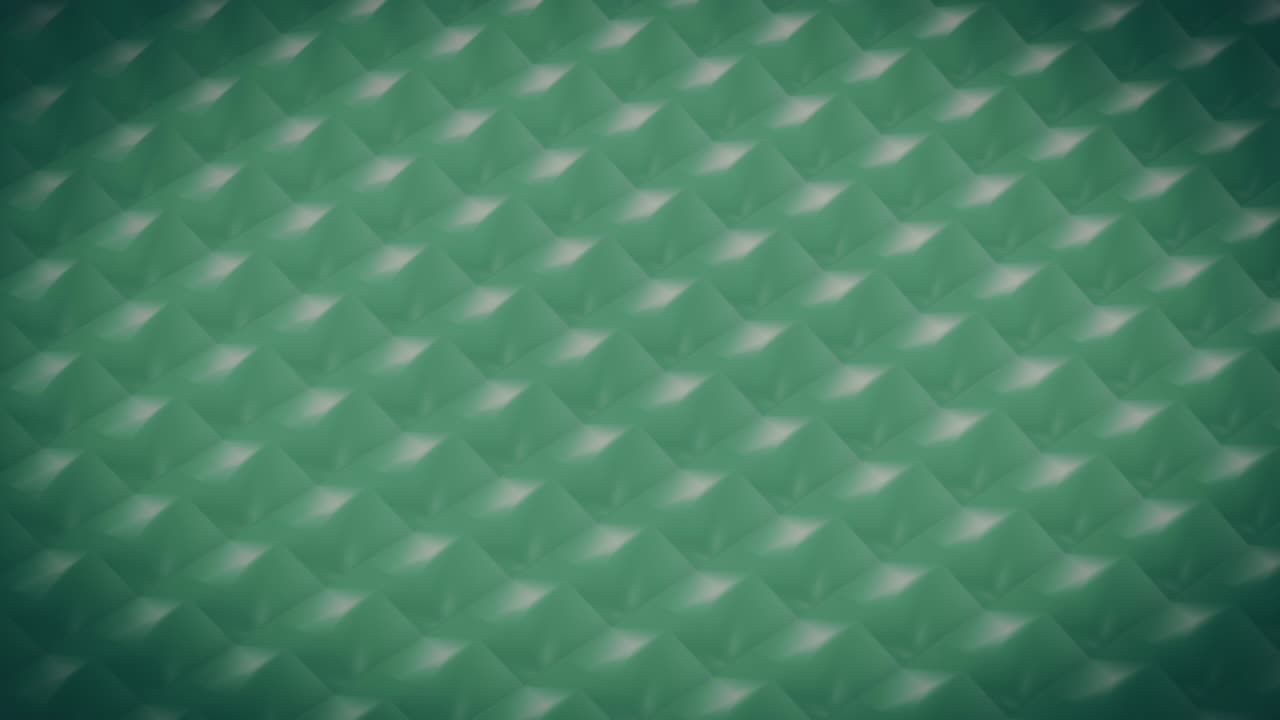Abstract Transform of Turquoise Cube