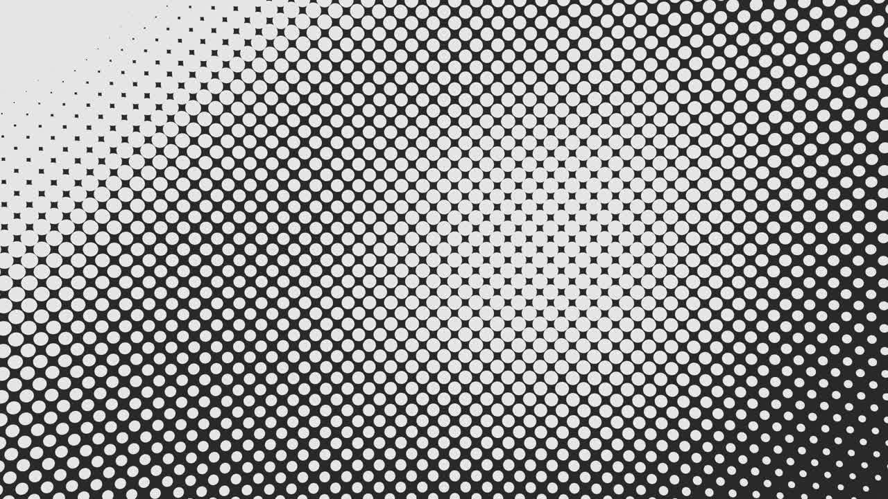 Animated Halftone Dot Pattern with Gradient Transition