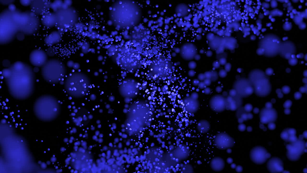 추상적인 파란 입자