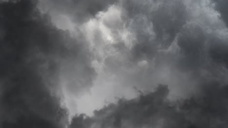 dramatic rain storm clouds and thunderstorm