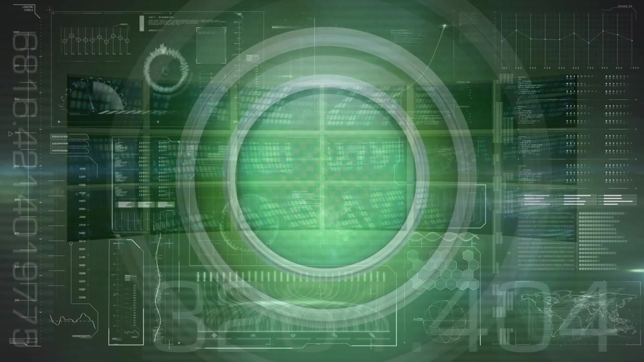 Animation of data processing over scope scanning