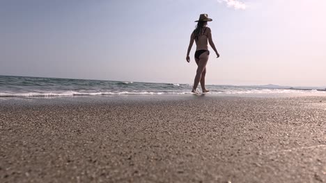 waves dance gracefully along the sandy beach, creating a serene atmosphere as the sun sets. a peaceful retreat unfolds as nature's beauty captivates the senses at this idyllic location