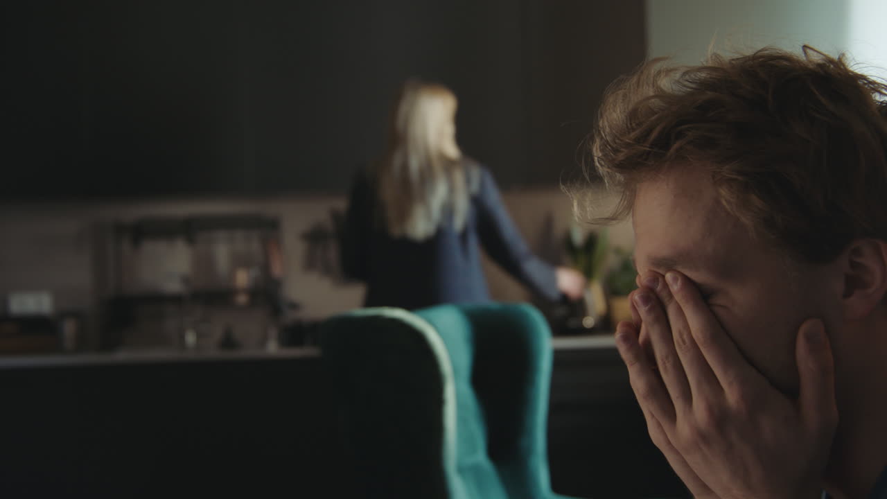 Couple Arguing in Kitchen
