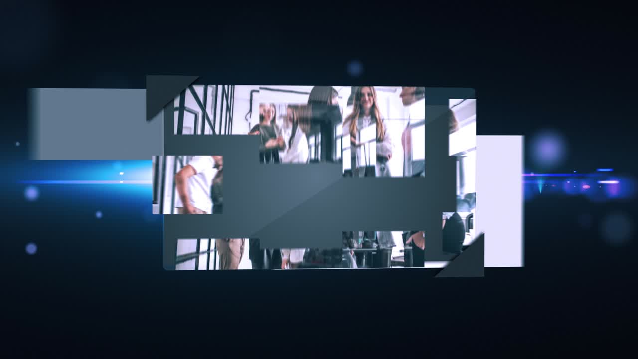 현대적 인 사무실 에서 비즈니스 팀