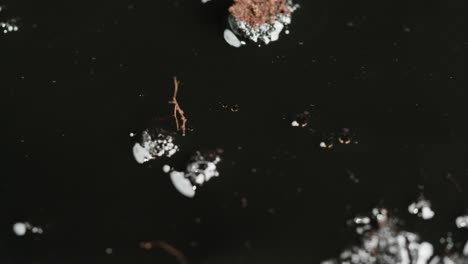 abstract spattered liquid mixture