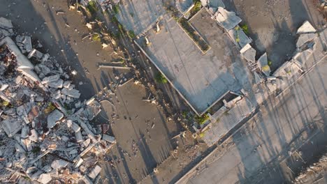 apocalyptic remains of epecuén, aerial view of argentina’s underwater memory