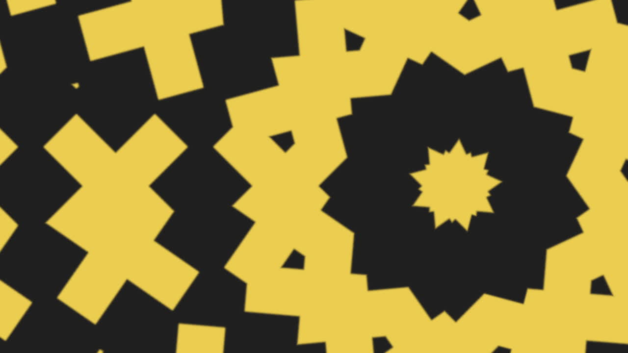 Retro yellow crosses pattern