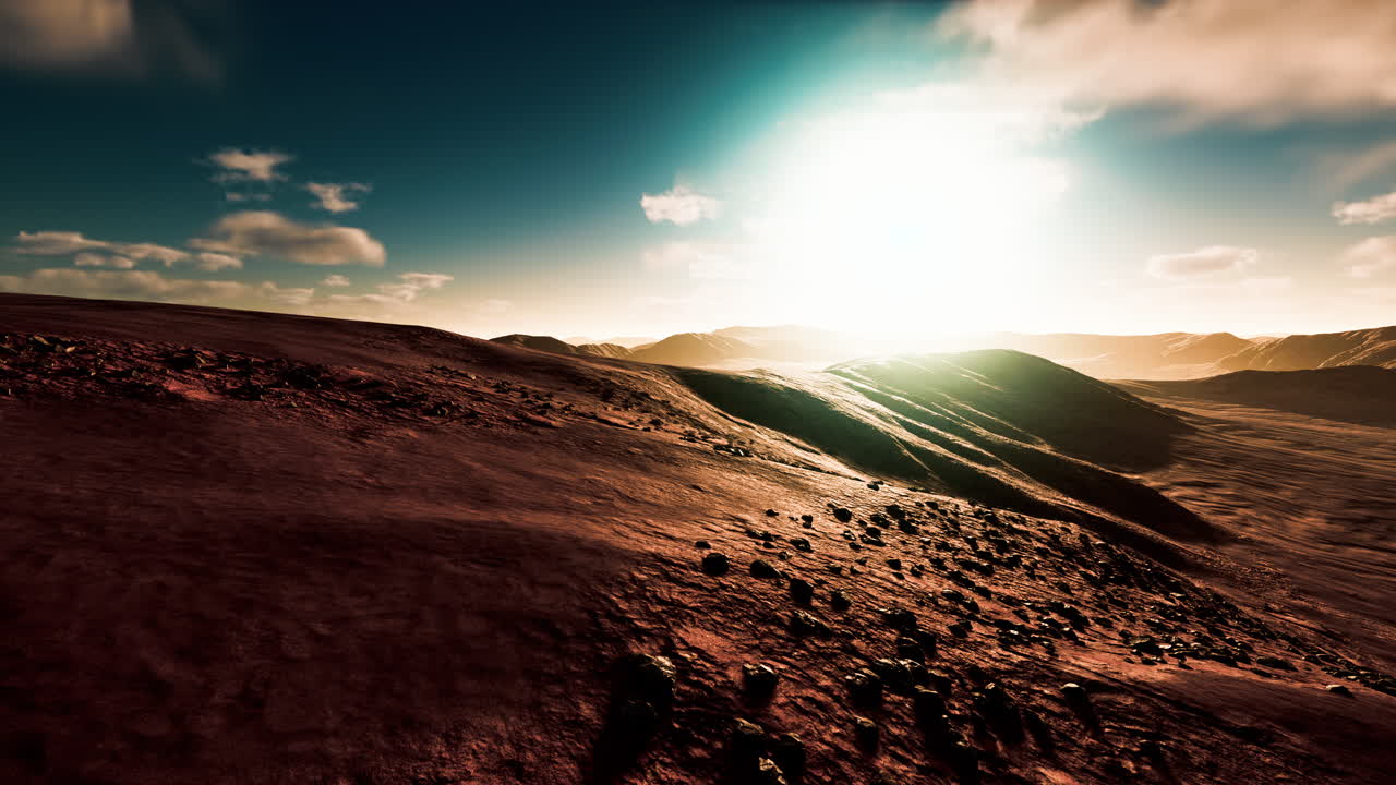hermosas dunas de arena en el desierto del sáhara al atardecer