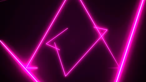 el túnel del triángulo futurista de hud es un bucle de vj sin costuras con gráficos de movimiento de neón 4k para led.