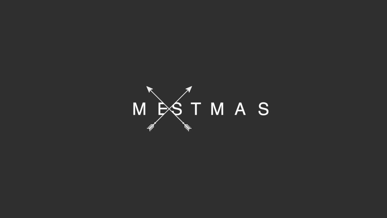 feliz navidad con flechas en degradado retro negro