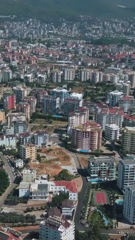vista aérea de una ciudad residencial moderna