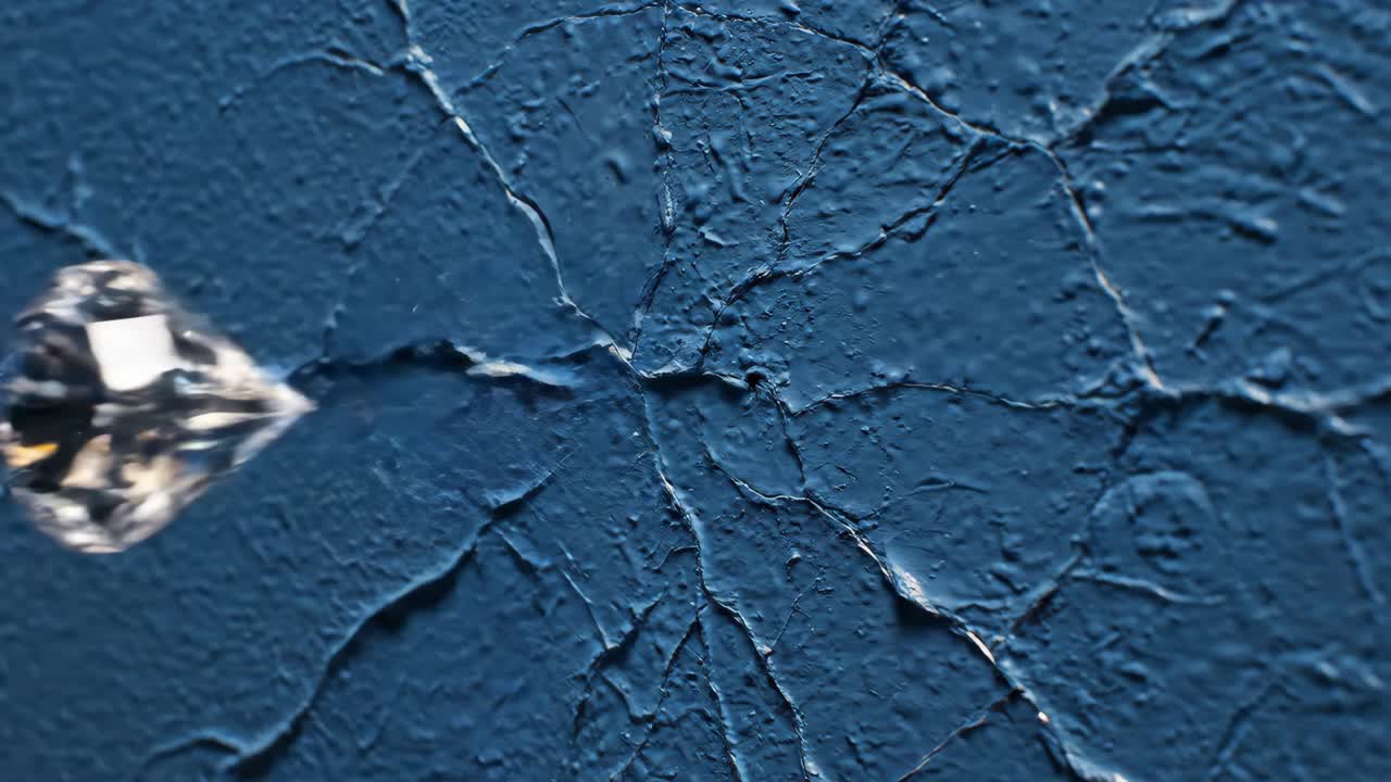 Cracked Blue Paint
