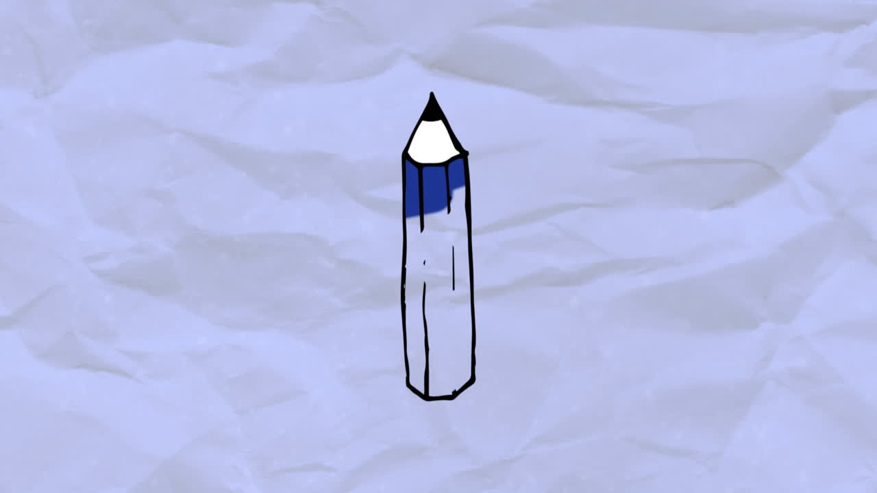 icono de lápiz contra el papel arrugado blanco en el fondo