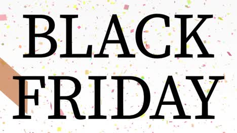 black friday event text animation motion graphics