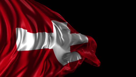 waving swiss flag