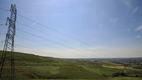 Timelapse-Durante-Un-Día-Soleado-En-Las-Colinas-De-Lancashire