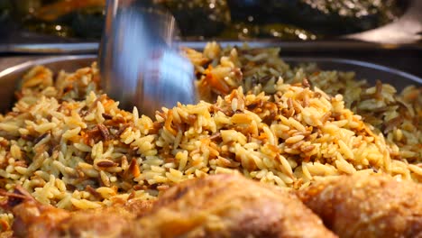 delicious pilaf with chicken