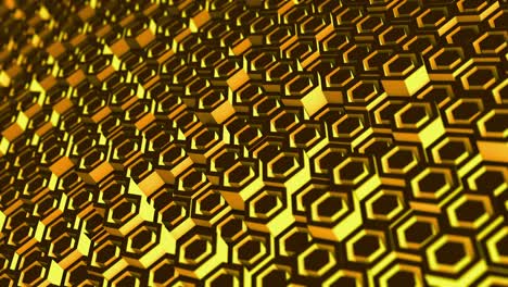 animación hexagonal abstracta patrón multicolor concepto suave de 4k