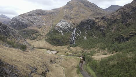 nestled amidst the enchanting landscapes of scotland, a stunning waterfall unveils itself, showcasing the country's rugged beauty and natural allure