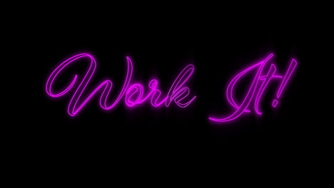 emerging pink work it neon billboard 4k