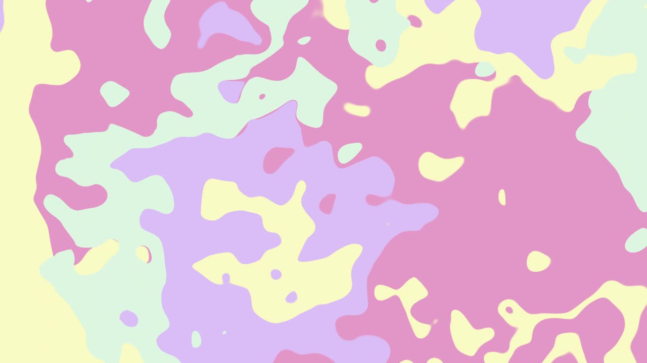 Gentle abstract forms flow seamlessly in pastel tones, playful organic fluid abstract patterns