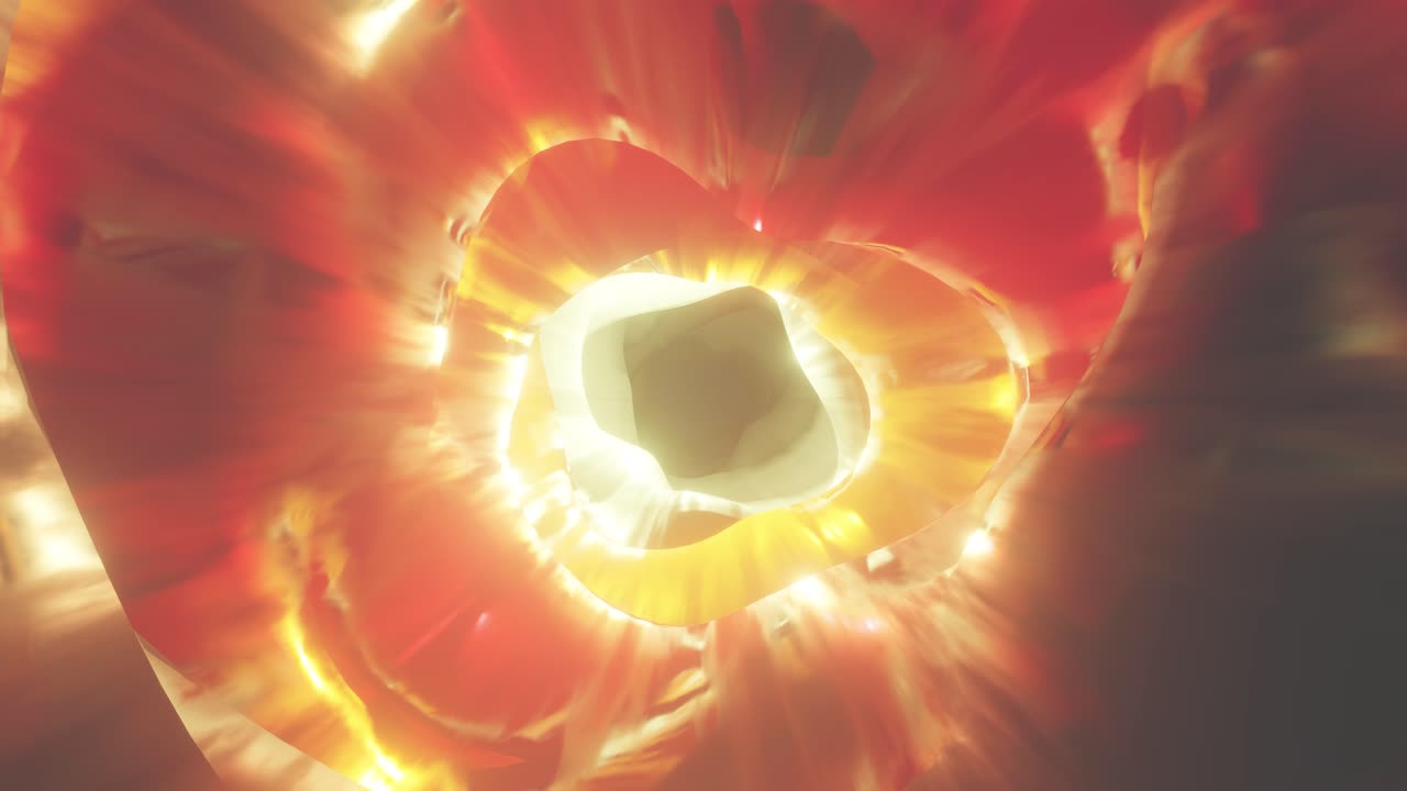 Color swirling interdimensional tunnel, 3d infinite loop background