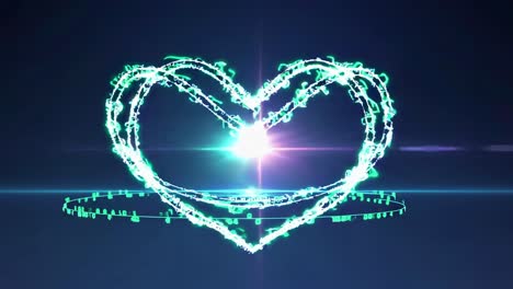 glowing heart symbol