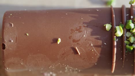 chocolate pistachio popsicle