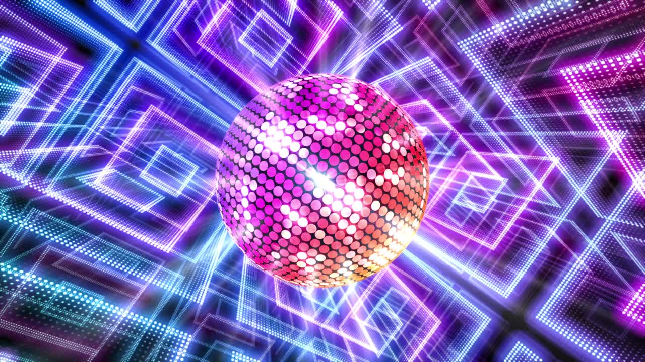 bola de espejo disco luces club de baile fiesta brillo de fondo