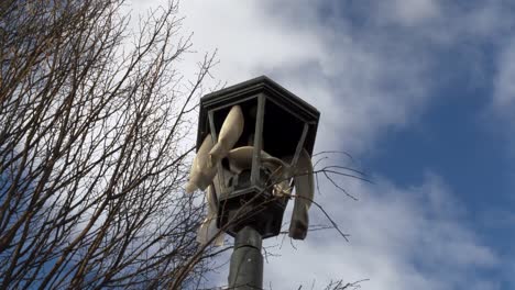 melted light post destroyed by california wildfire aftermath - 4k