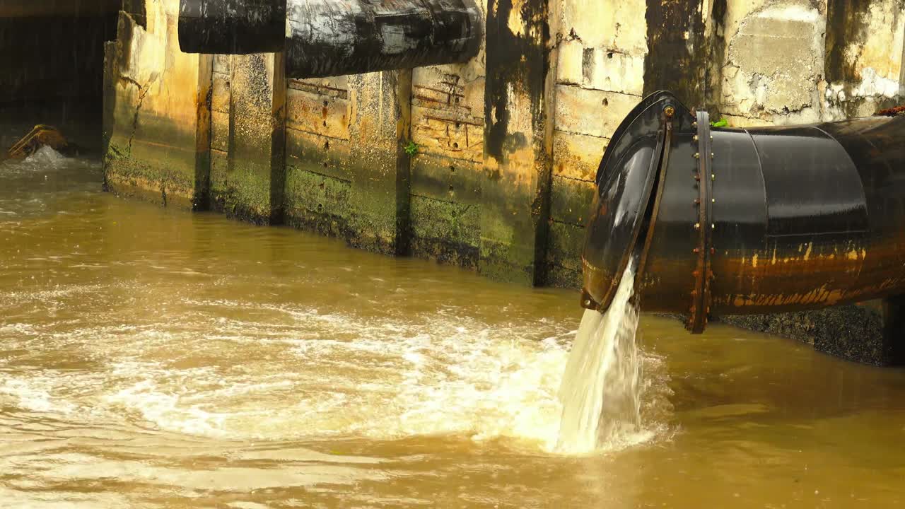 Flood control in rainy season.