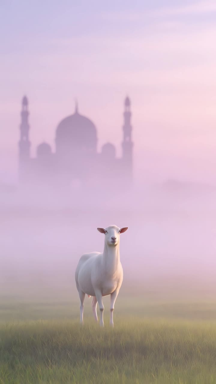 Eid al-Adha Moschea Sfondo islamico 4K