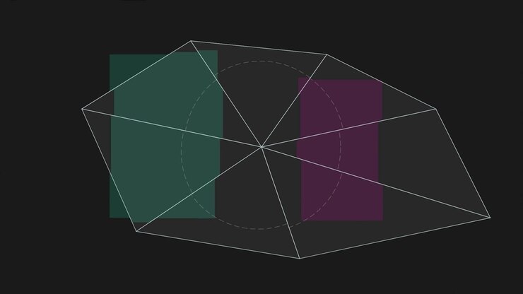 Abstract Geometric Animation with Pulsing Shapes and Lines