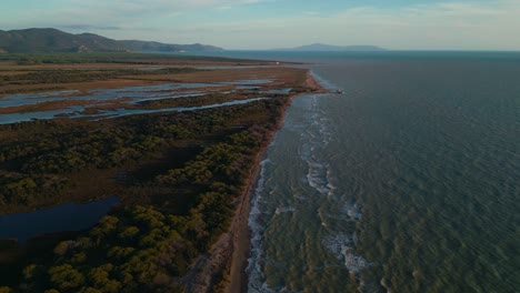 Maremma-sea-beach-National-Park-in-Tuscany,-Italy