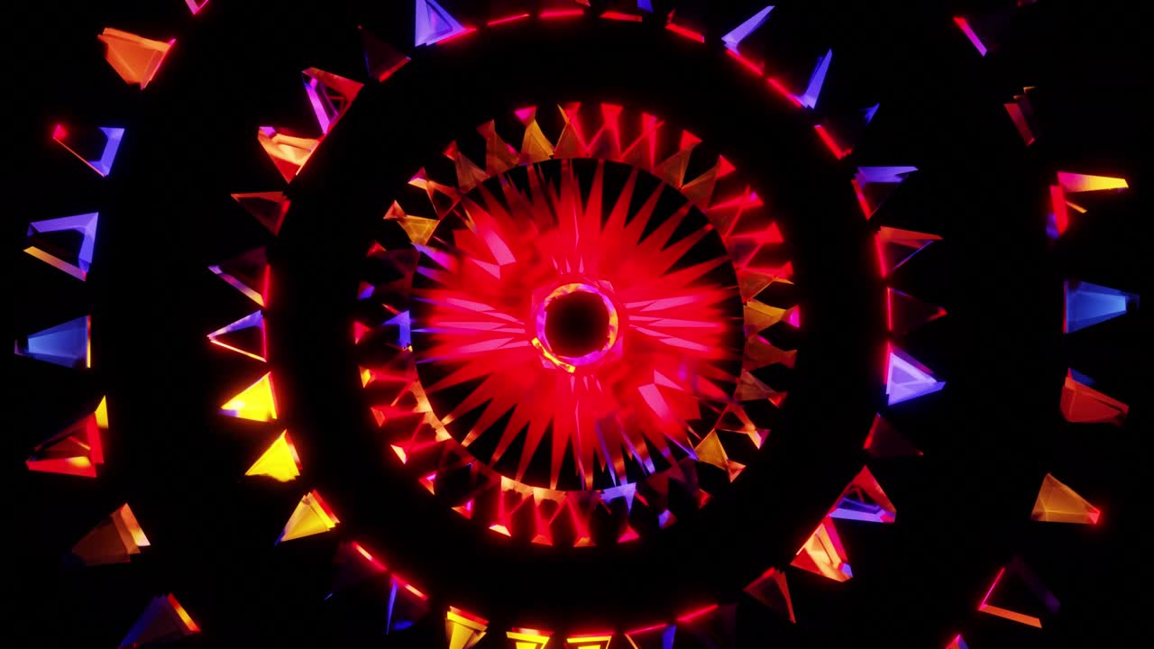 sfondo a cerchio di ruota vj colorato