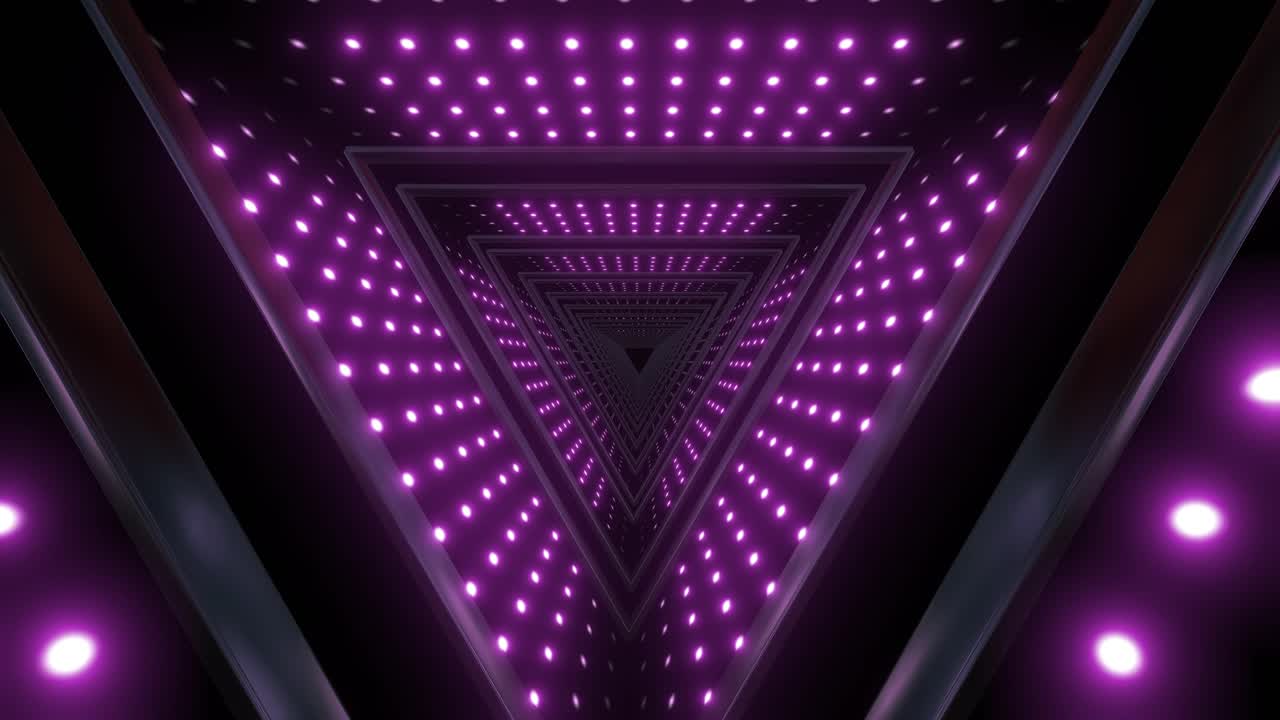 Tunnel Triangolare Luminoso Astratto