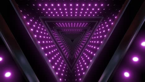túnel de triángulo brillante abstracto