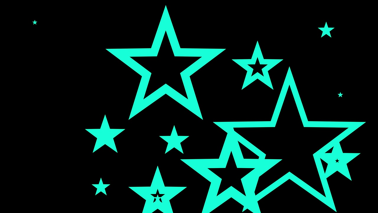 Shape animation star spreading motion graphics